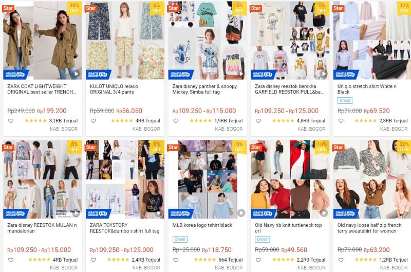 Produk Baju Branded Original | Shopee Indonesia