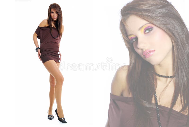 Woman in Golden Glamour Dress in Studio · Free Stock Photo Fashion glamour wanita