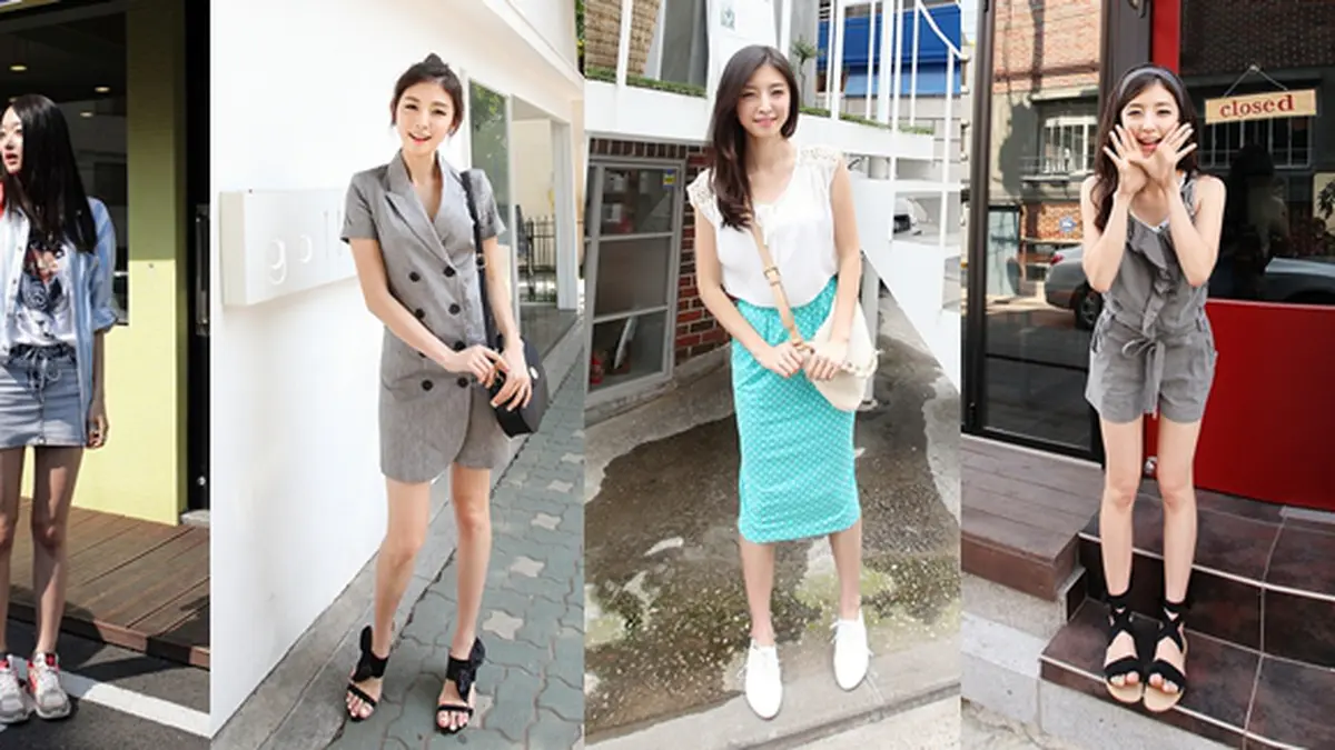 Gaya fashion wanita korea desain casual elegan terbaru 2015/2016