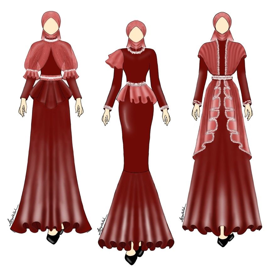 Design busana pesta | Model pakaian, Model baju wanita, Ilustrasi model ...
