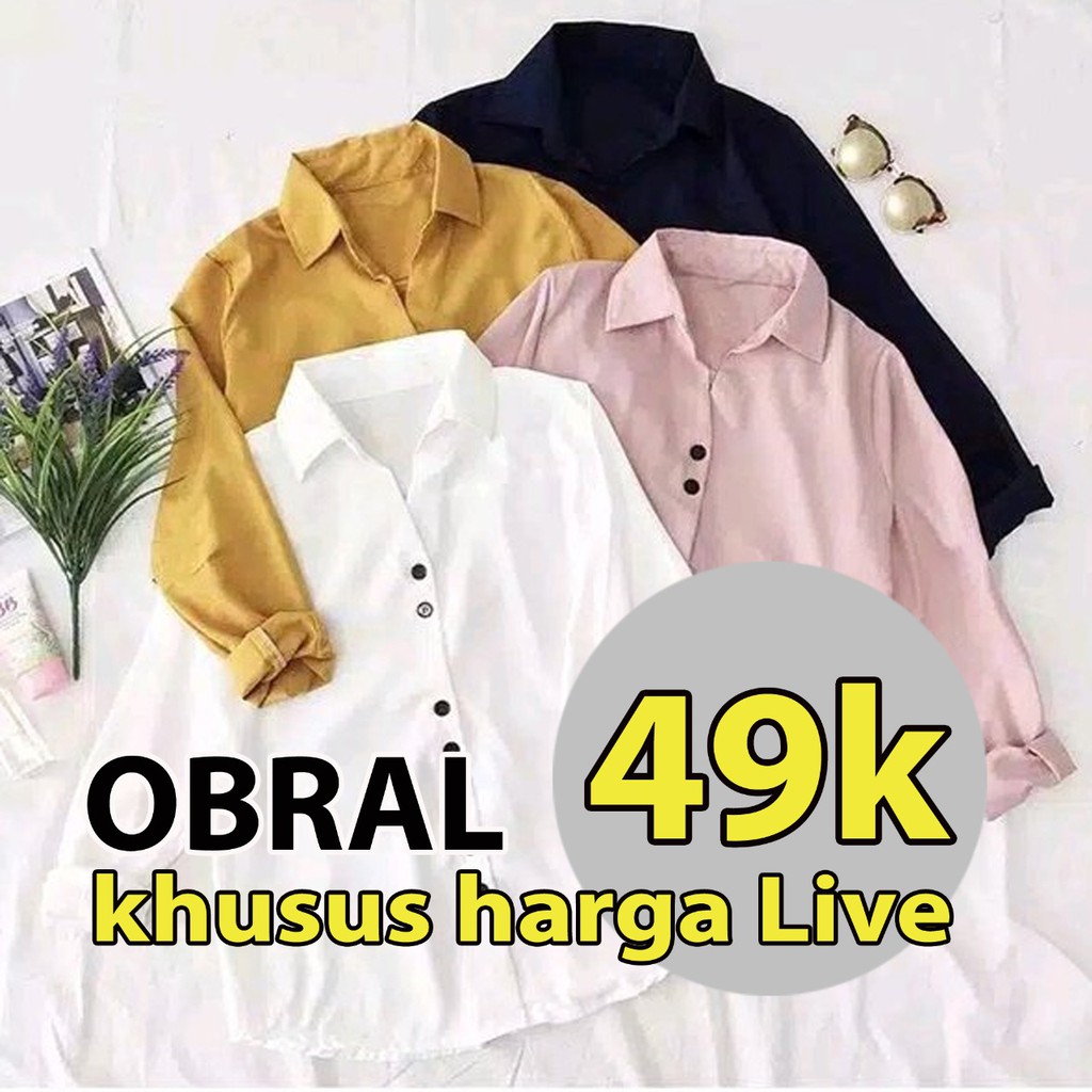 Jual OBRAL - BAJU WANITA PREMIUM KATON IMORT (NEW) | Shopee Indonesia
