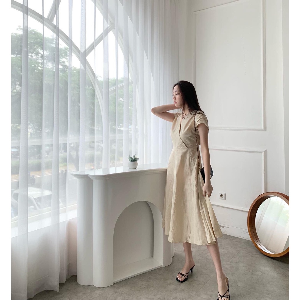 Jual dress casual simple elegant S14 | Shopee Indonesia