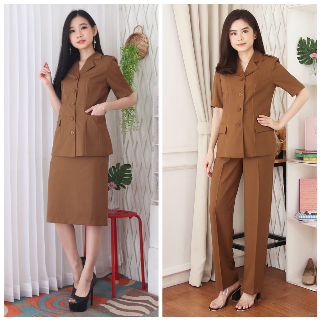 Model Baju Setelan Kantor Wanita Dalchaebi