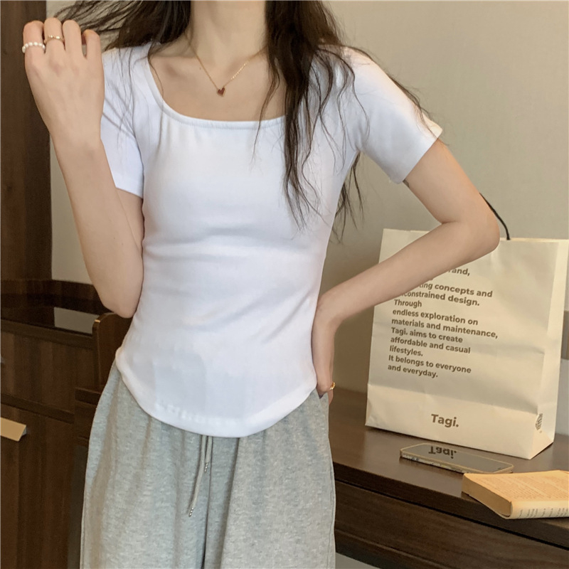 Jual RSB BJP396 Baju Wanita Lengan Pendek Kaos Leher Model U Atasan ... Jual RSB BJP396 Baju Wanita Lengan Pendek Kaos Leher Model U Atasan ...