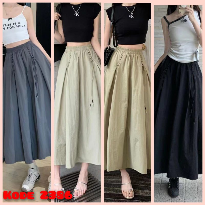 Jual ROK WANITA KOREAN MIDI IMPORT | Shopee Indonesia