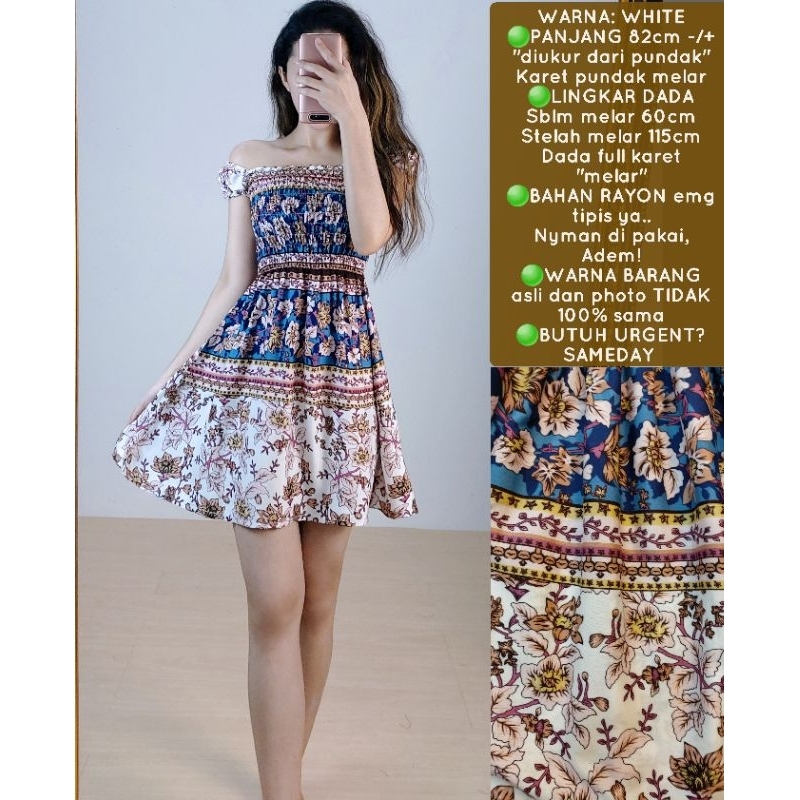 Jual PART 3 Dress Lengan Pendek Wanita | Shopee Indonesia
