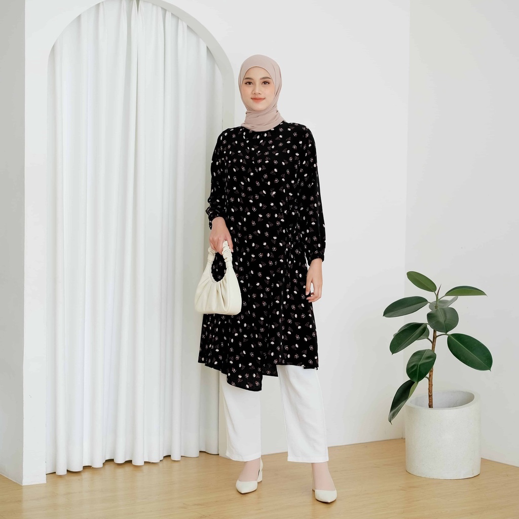 Jual ZIDNE TUNIK KNIT WANITA MUSLIMAH BAHAN KNIT MANGO PREMIUM | Shopee ...