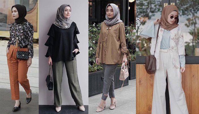 9 Style Hijab Casual Buat ke Kantor Paling Trendy | Style kondangan ...