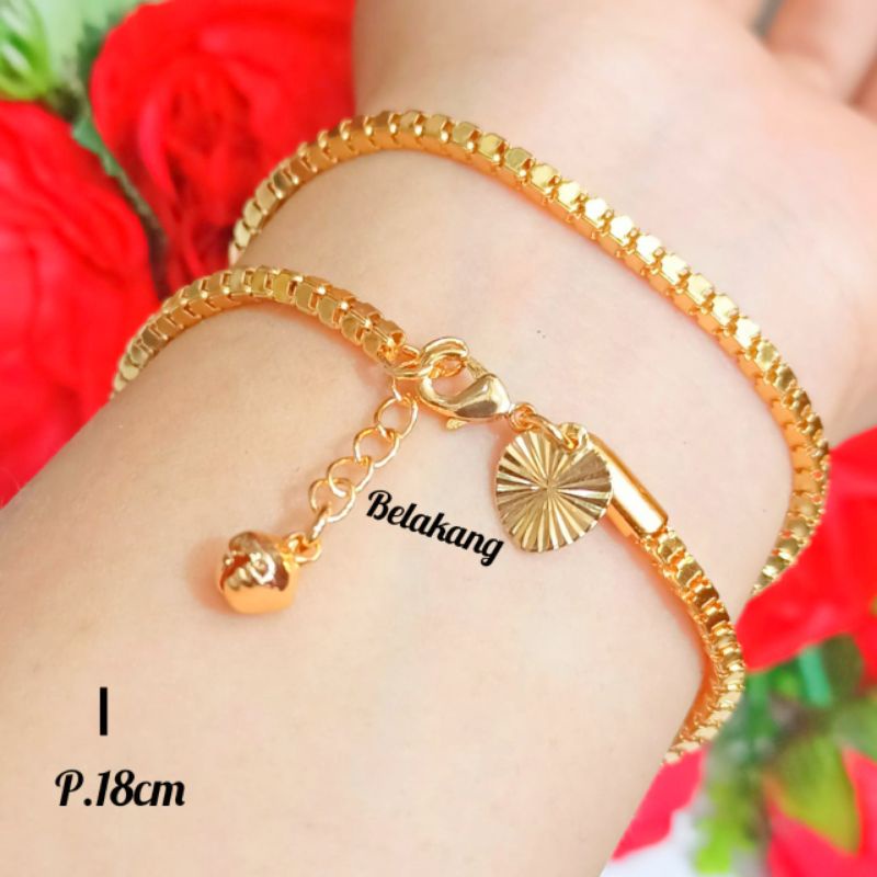 Jual Terbaru 4 Variasi Gelang Tangan Wanita Gold Cantik Kekinian ... Jual Terbaru 4 Variasi Gelang Tangan Wanita Gold Cantik Kekinian ...