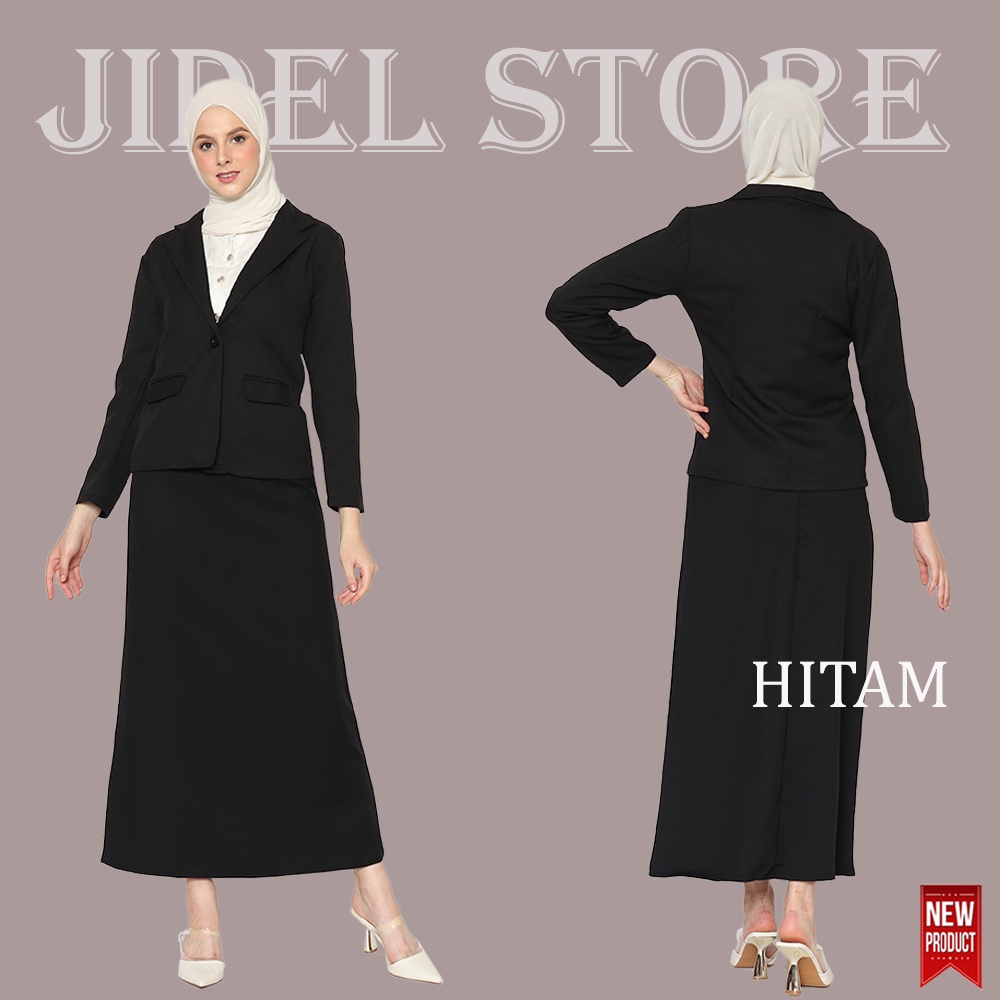 Jual Setelan Blazer Rok Set Wanita, Satu Set Blezer Panjang Rok LINE A ...
