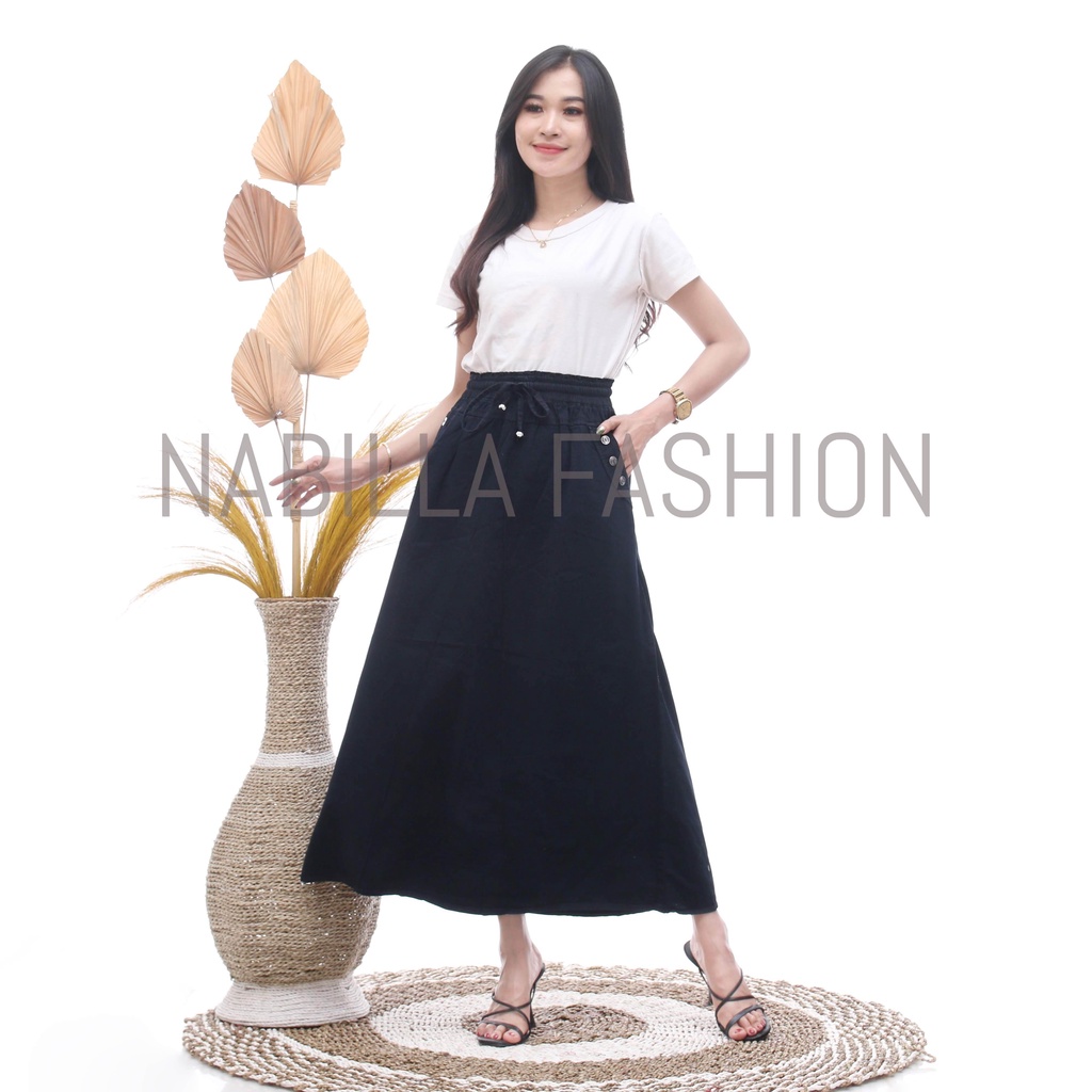 Jual Rok jeans rok panjang wanita rok polos rok denim all size | Shopee ... Jual Rok jeans rok panjang wanita rok polos rok denim all size | Shopee ...