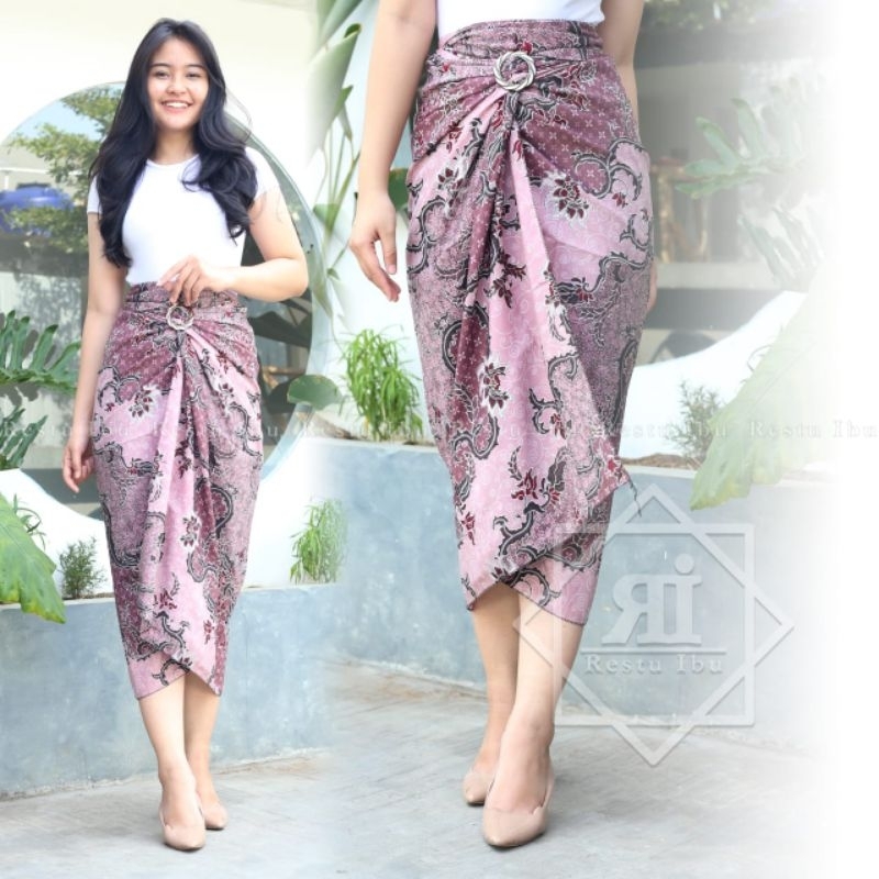 Jual rok batik wanita/rok lilit bawahan kebaya/rok wanita motif batik ...