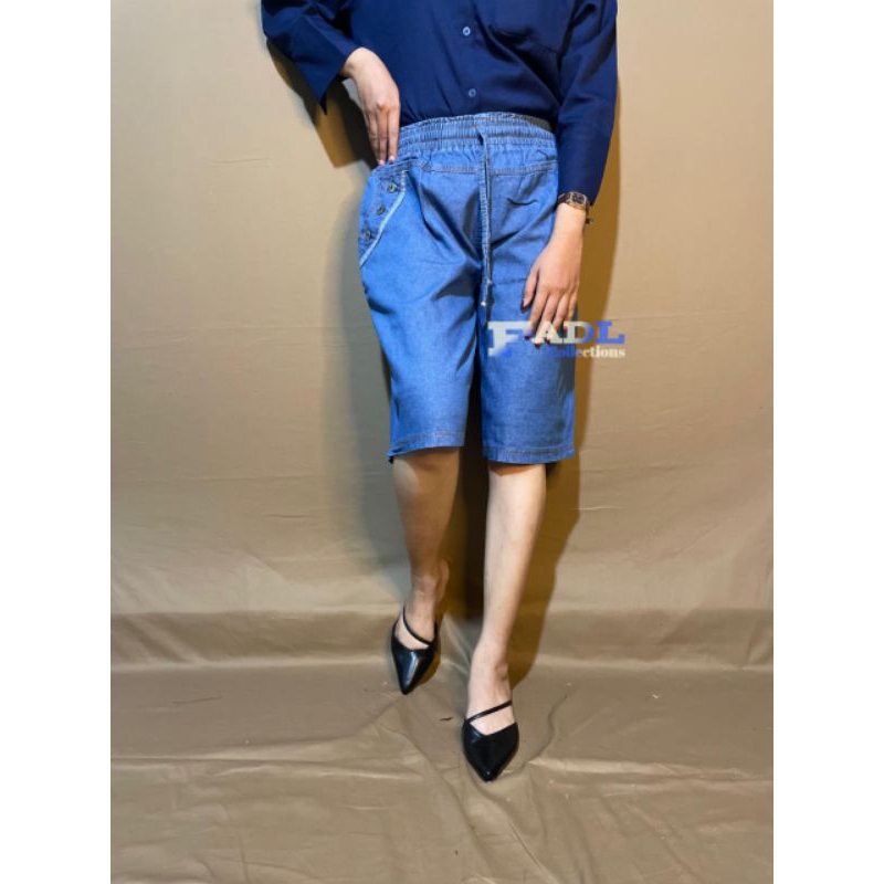 Jual Celana Pendek Wanita 3/4 Celana hot pants Selutut Santai Pakaian ...