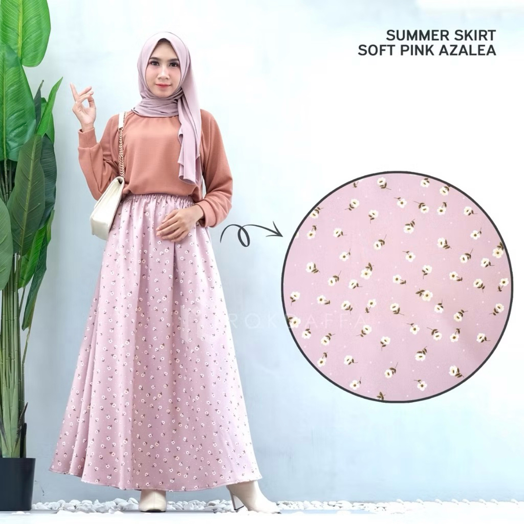 Jual (Preloved) Rok Motif Bunga Pink Cantik by Rokdaffa Rok Wanita ...