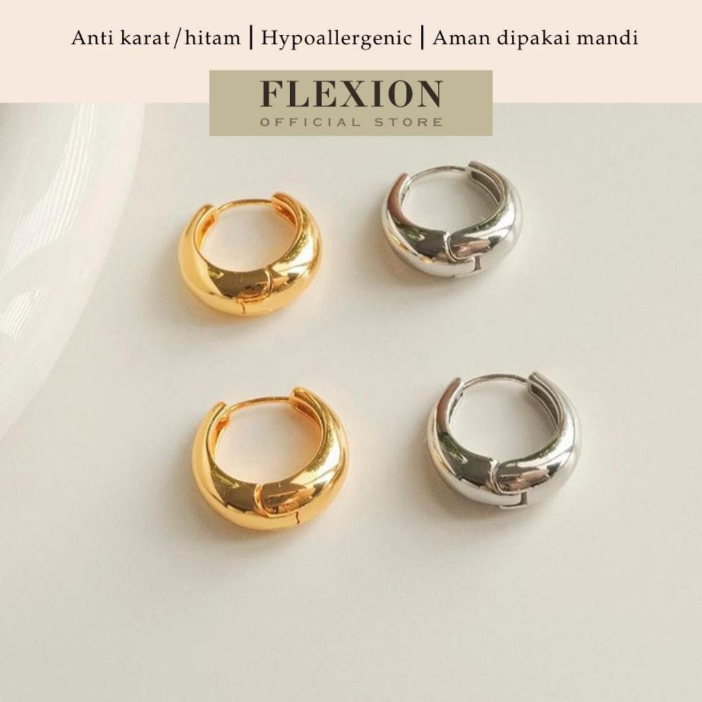 Jual ANTING KOREA WANITA/ANTING TITANIUM ANTI KARAT/ANTING HIJAB/ANTING ...