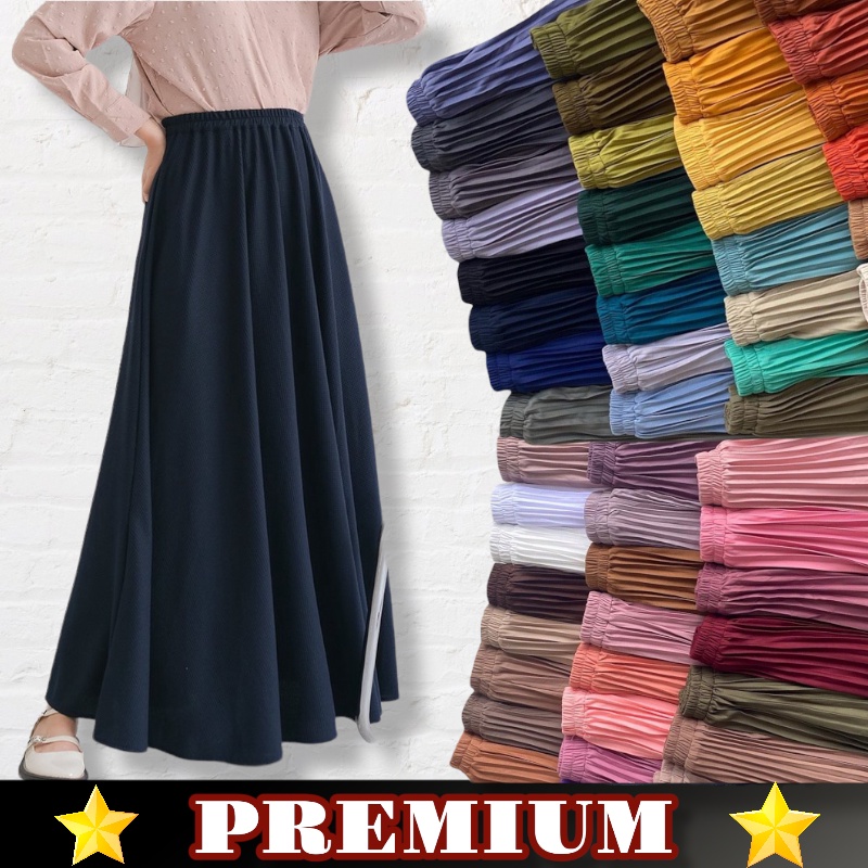 Jual ROK POLOS FLOWY DEWASA PREMIUM JUMBO | Shopee Indonesia