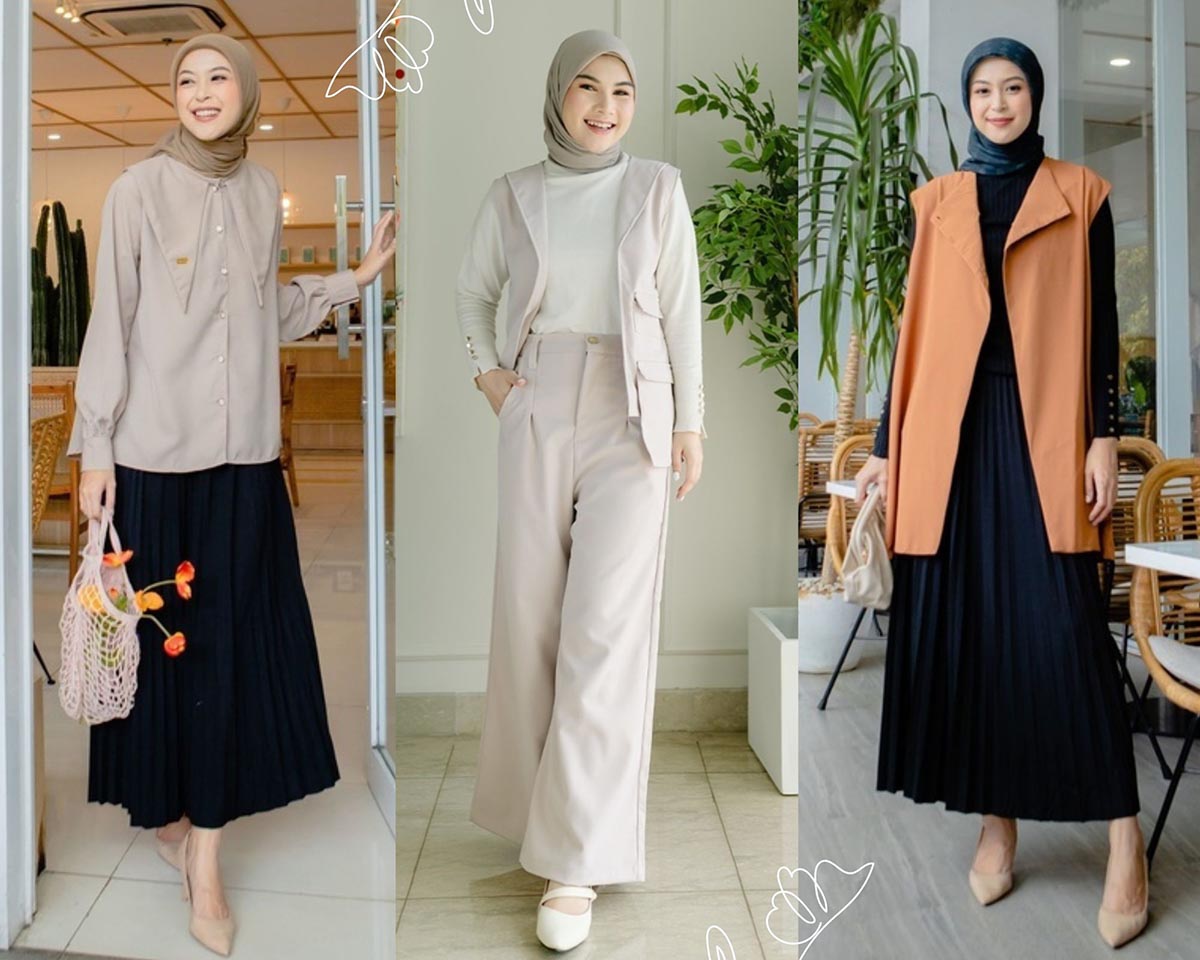 OOTD Smart Casual Wanita Hijab: Tren Fashion Ramadhan yang Cocok untuk ...
