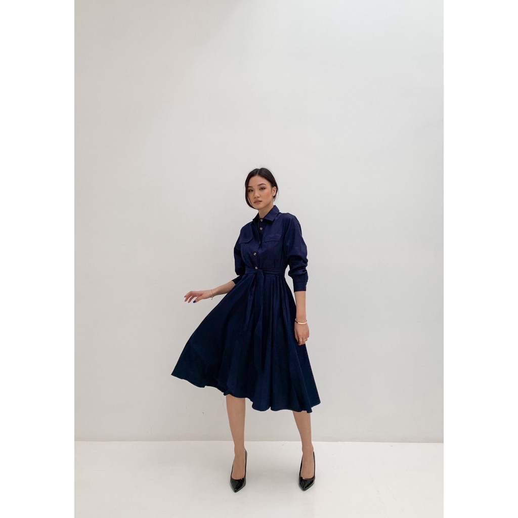 Midi Dress Mini Wanita Baju Pesta Kondangan Big Size Milo, Fesyen ...