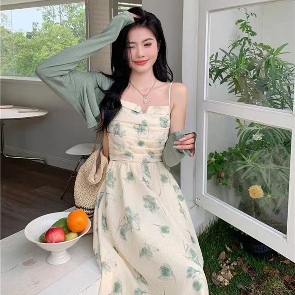 Jual Dress Korean Style Wanita Kekinian Terbaru Midi Kondangan Rayon ...