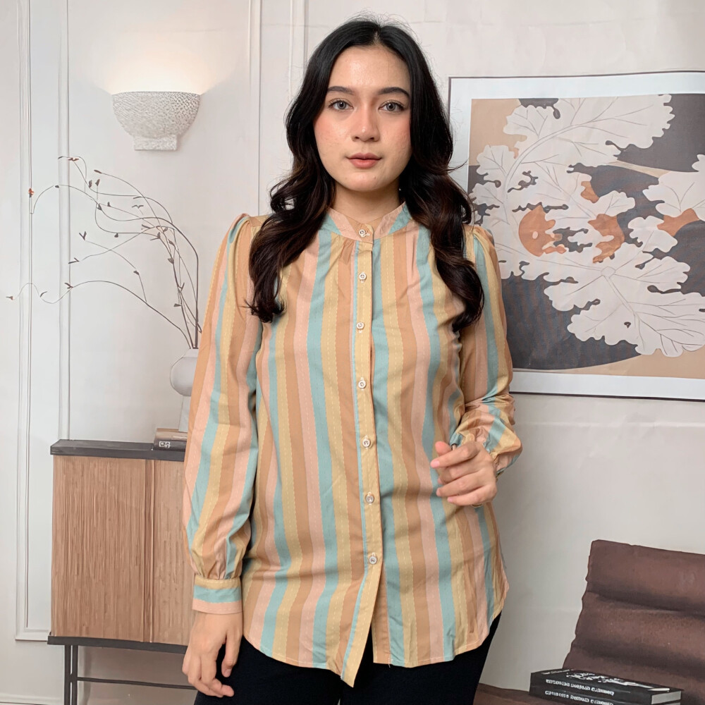 Jual Baju Wanita Lengan Panjang untuk Musim Semi | Motif Bergaris Warna ... Jual Baju Wanita Lengan Panjang untuk Musim Semi | Motif Bergaris Warna ...