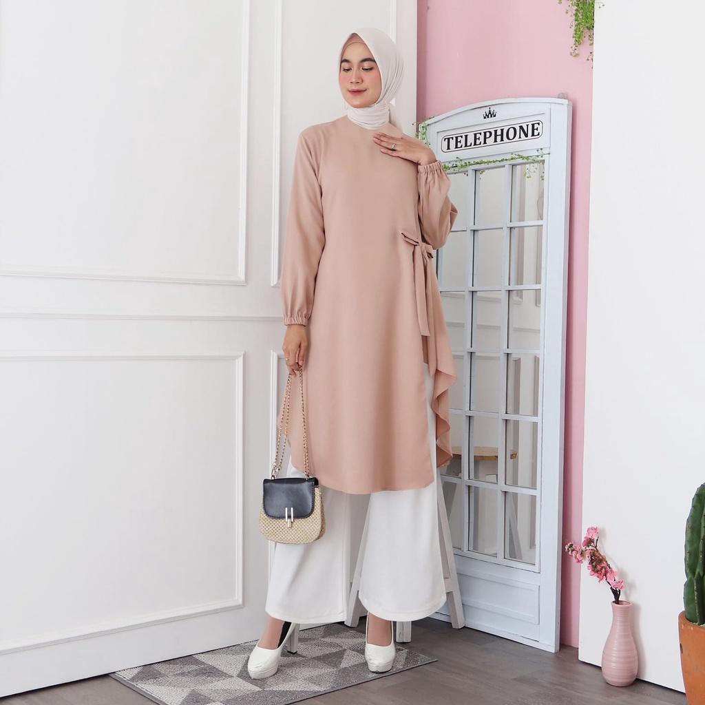 Jual Long tunik wanita tunik Fashion Hijab Wanita 807 Mrs2 | Shopee ...