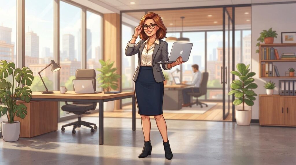 Rok wanita kantor