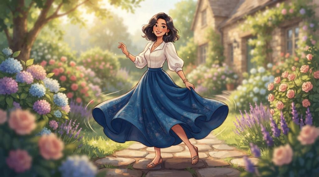 Rok wanita elegan