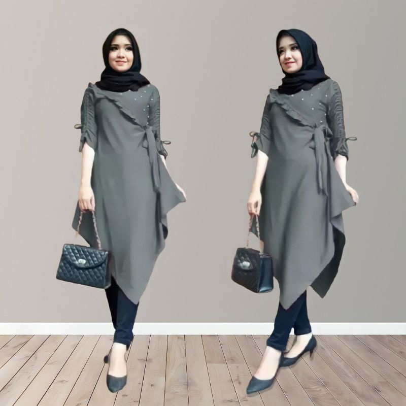 Model baju tunik terbaru 2021 | Fashion, Tunik hijab style, Tunik hijab ...