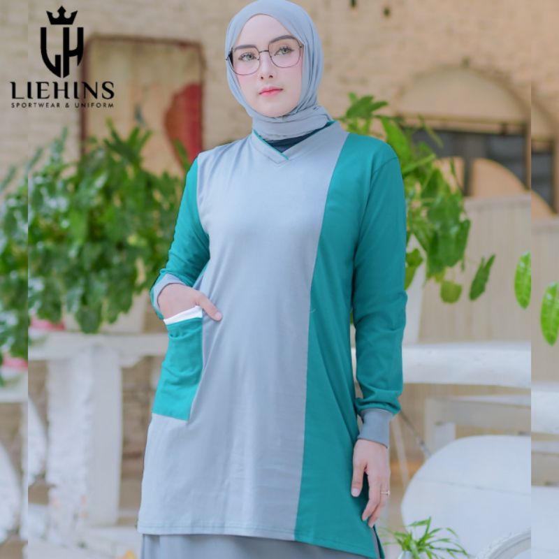 Jual TUNIK WANITA MUSLIMAH | LENGAN PANJANG | MOTIF KOTAK KOTAK by ...