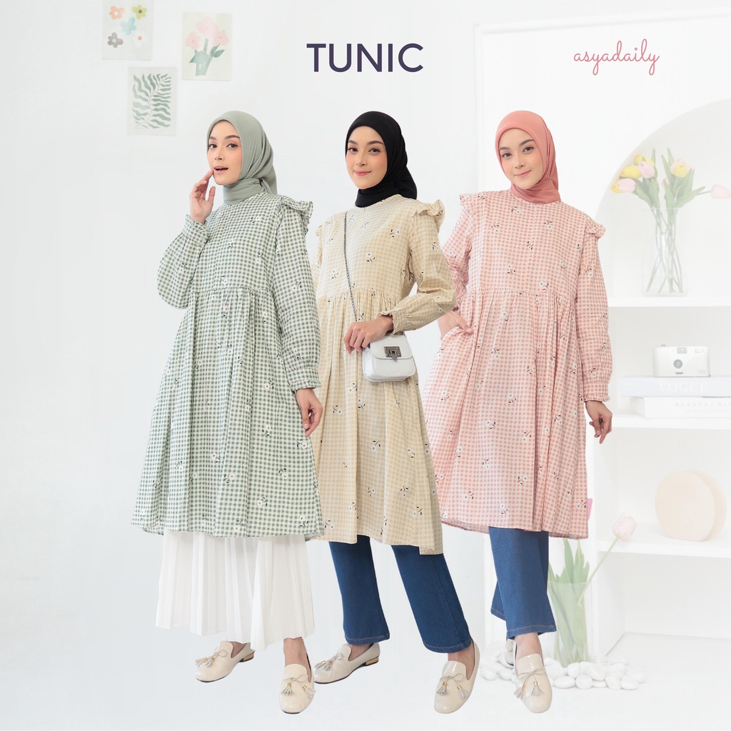 4 Inspirasi Baju Tunik Wanita Muslimah yang Indah dan Menarik