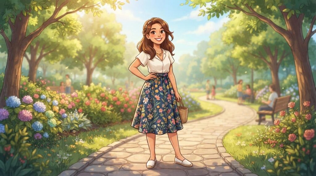 Rok wanita cantik