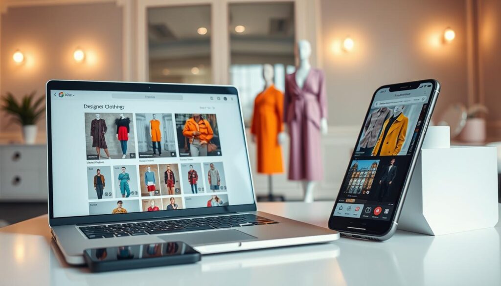 Designer clothes online appear across marketplace seller listings Designer clothes online appear across marketplace seller listings