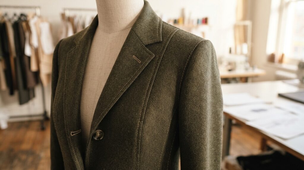 Fit sample made in fabric similar to final clothing