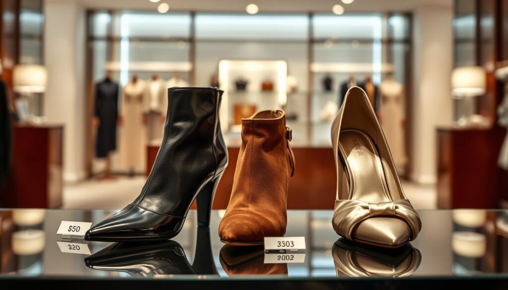 Luxury shoes compared by price, material, and expected use